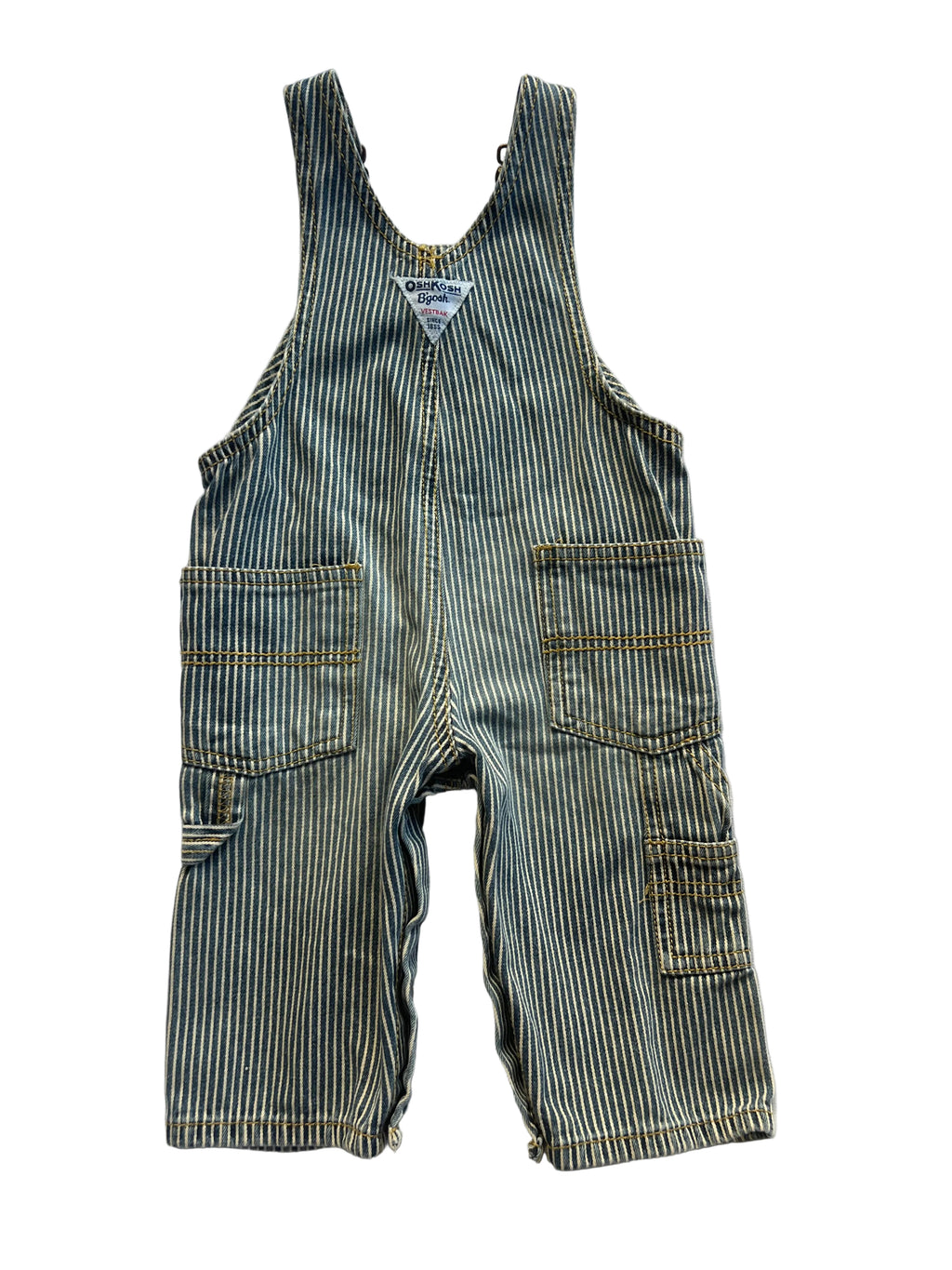 Vintage Oshkosh Pinstripe Overalls (6m)