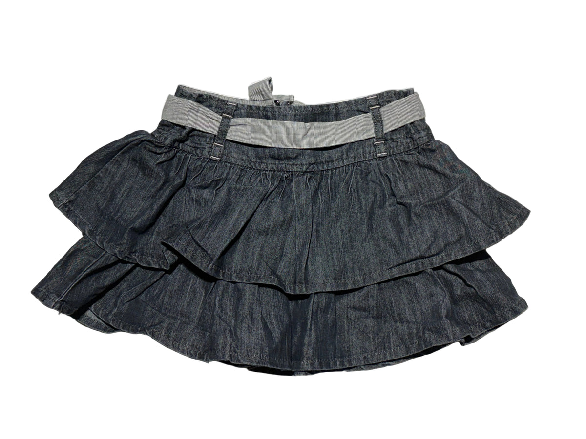 Pumpkin Patch Ruffle Denim Skirt (5)