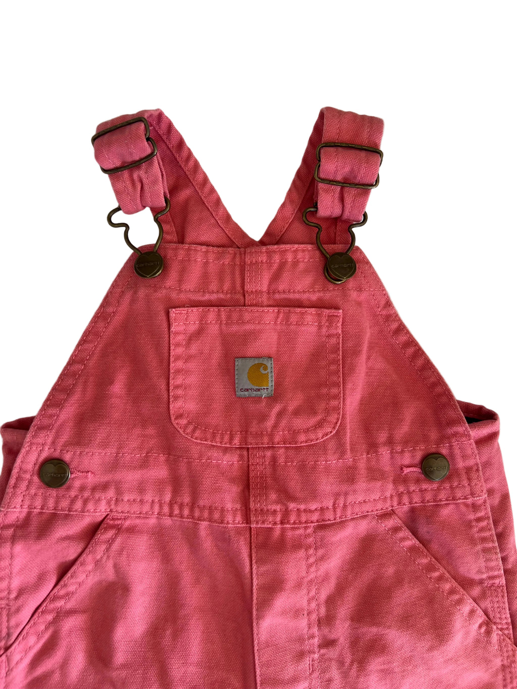 Pink Carhartt Overalls (12m)