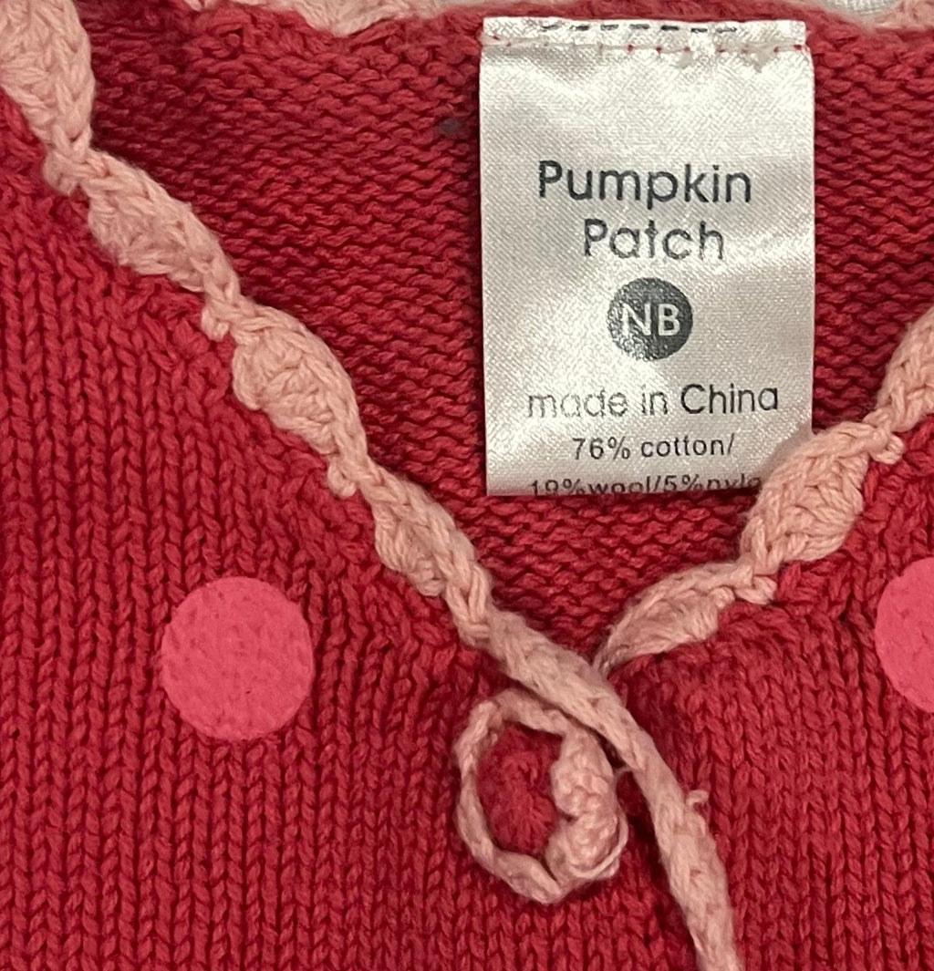 Pumpkin Patch Polka Dot Knit (NB)