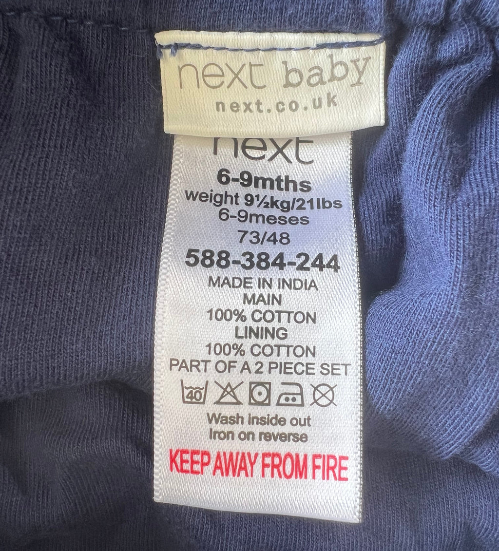Next Baby Checkered Overalls (6-9m)
