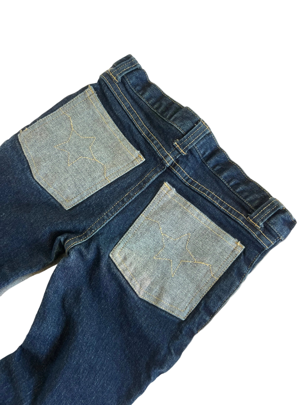 Y2K CC Kids Patchwork Jeans (size 4)
