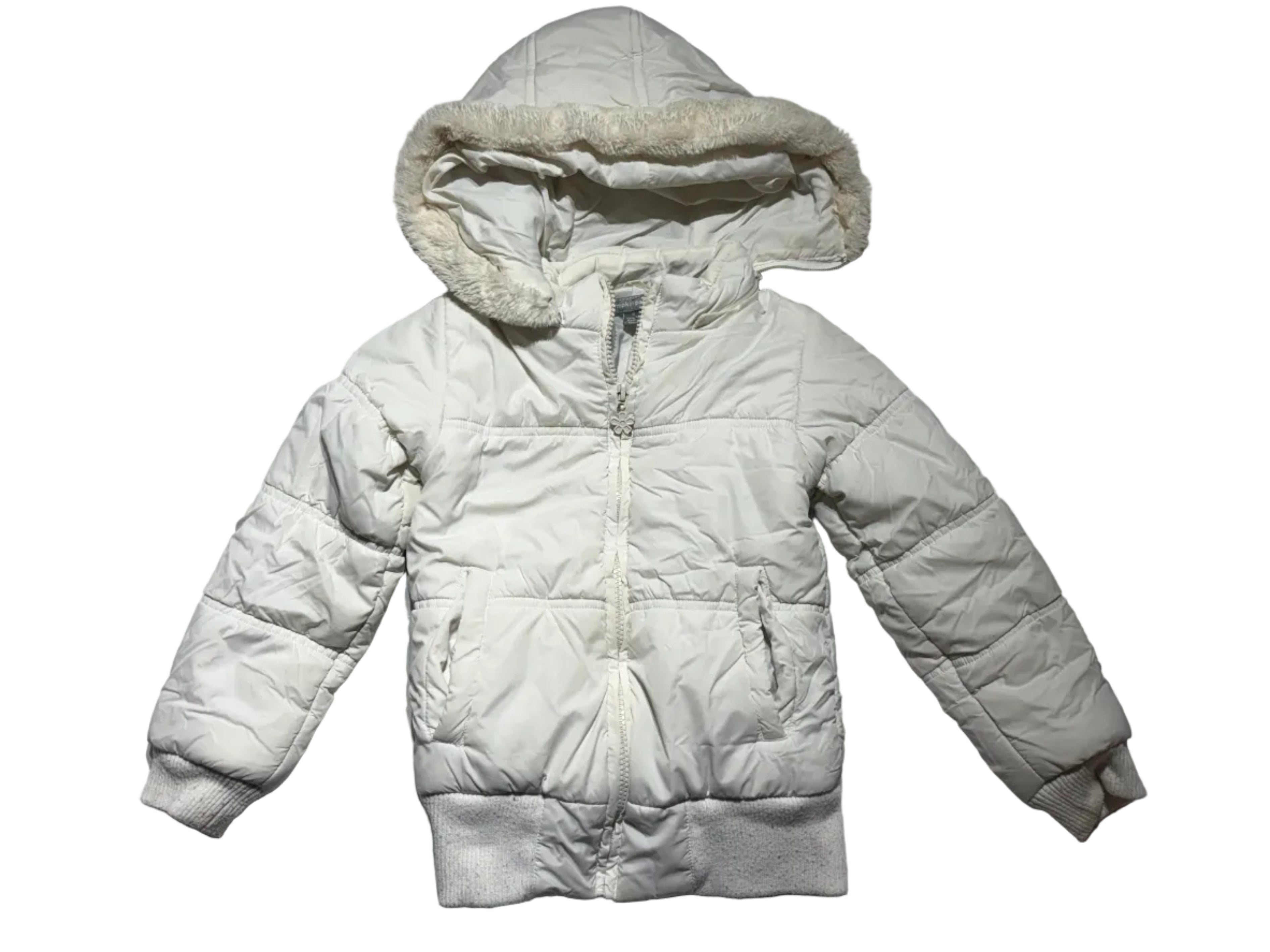Pumpkin Patch Fur Puffer Jacket (size 5)