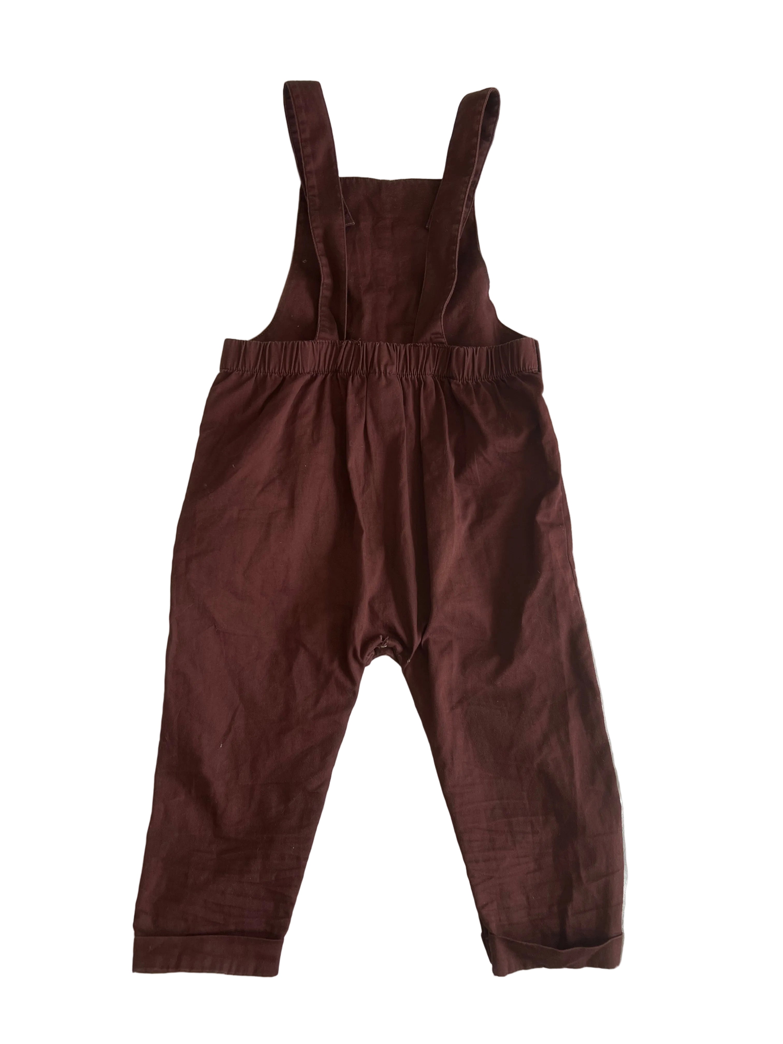 Teeny Weeny Bear Overalls (size 2)
