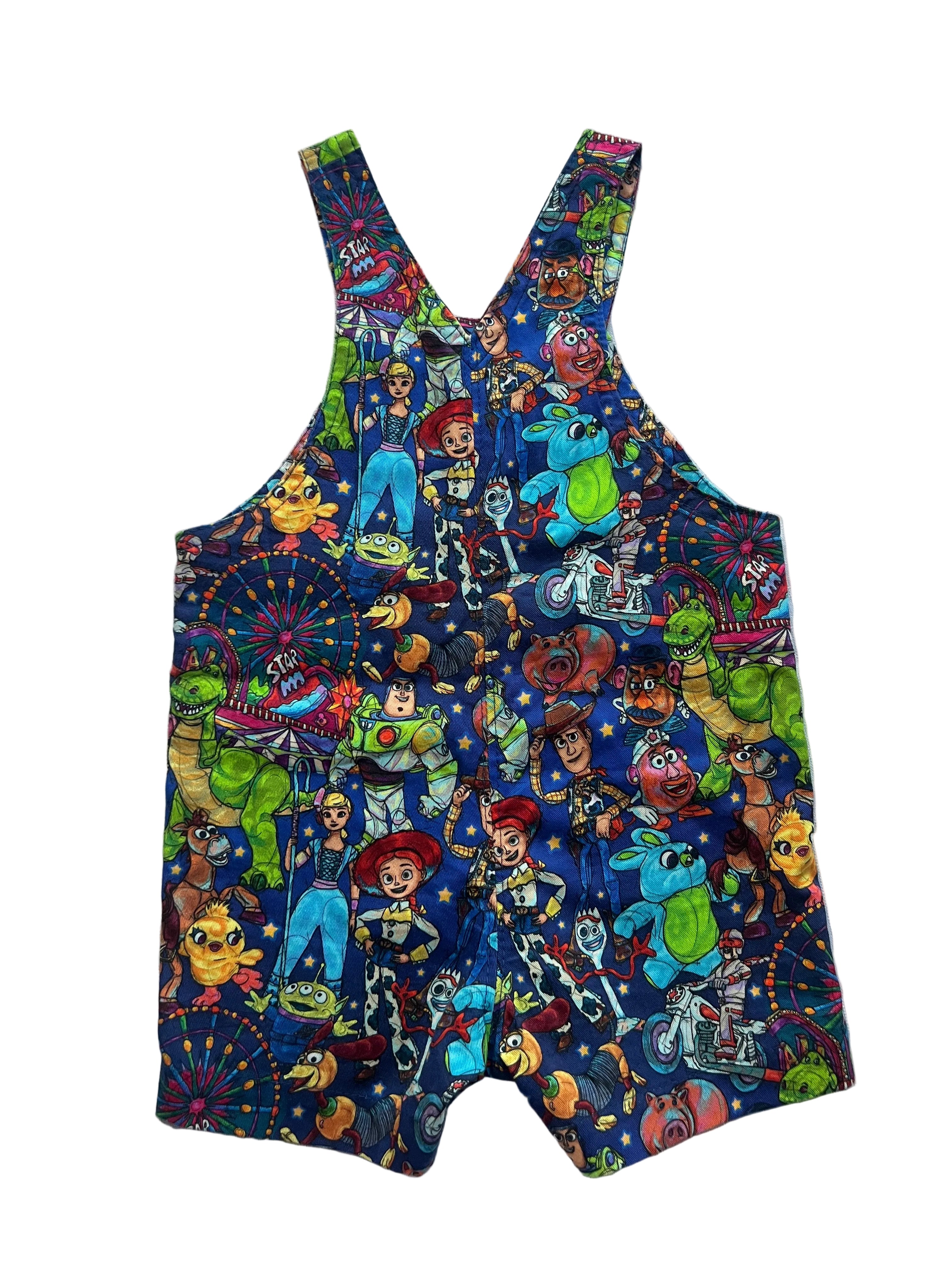 Handmade Toy Story Shortalls (12m)