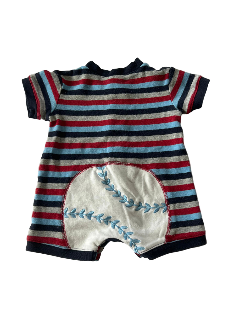 Vintage ‘TKS’ Striped Romper (3-6m)