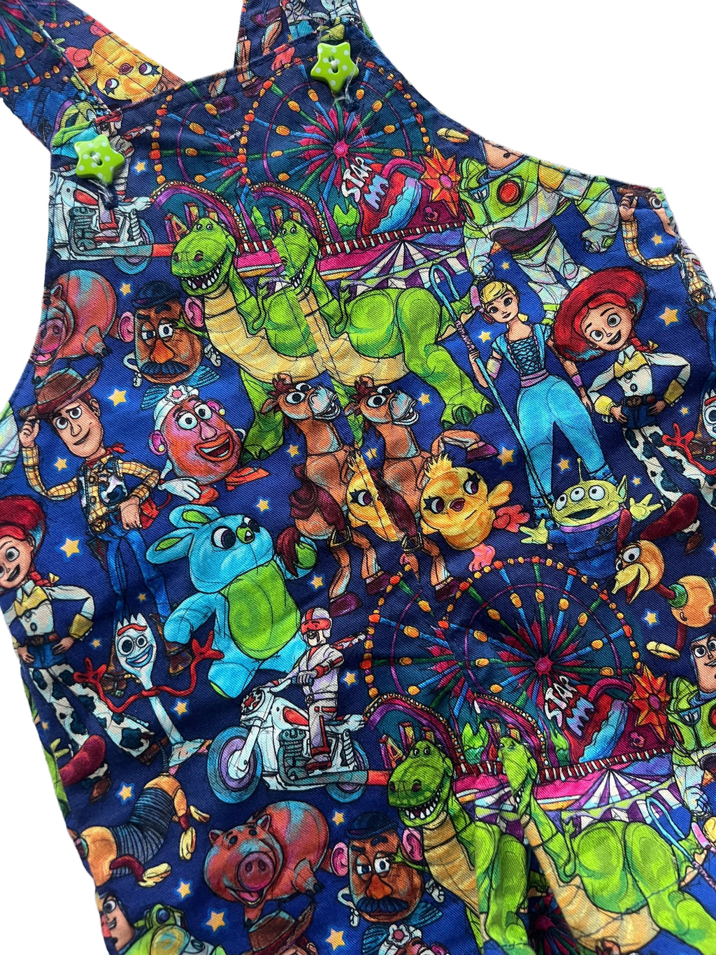 Handmade Toy Story Shortalls (12m)