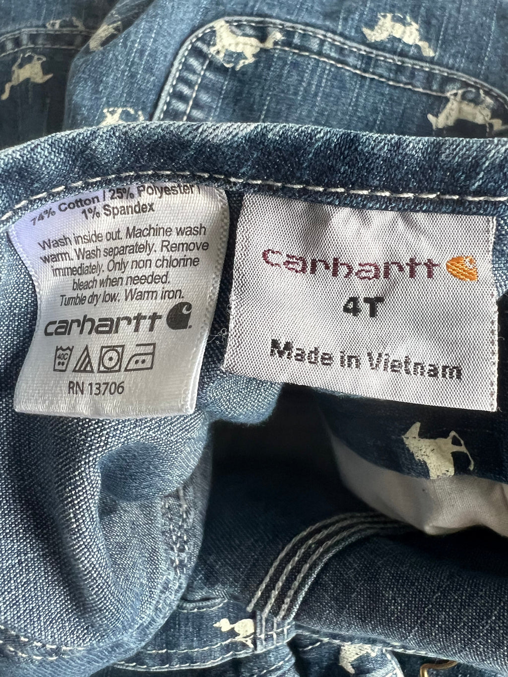 Carhartt Horse Denim Overalls