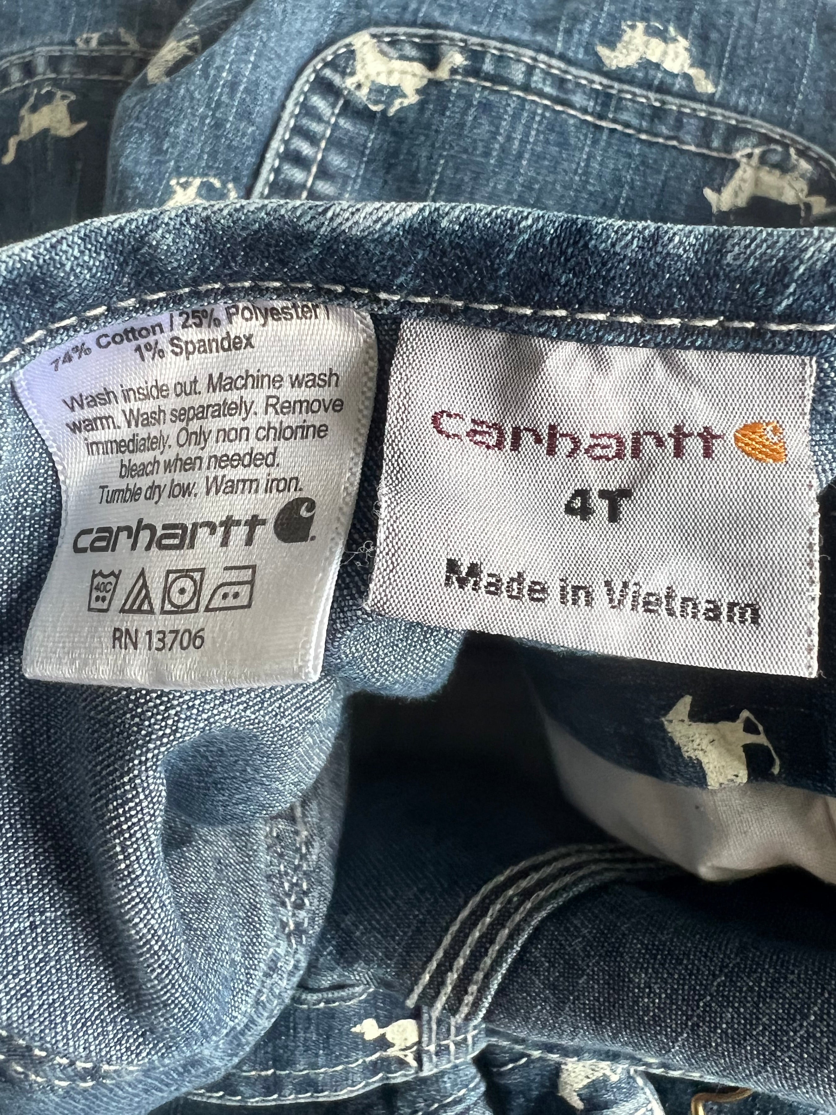 Carhartt Horse Denim Overalls