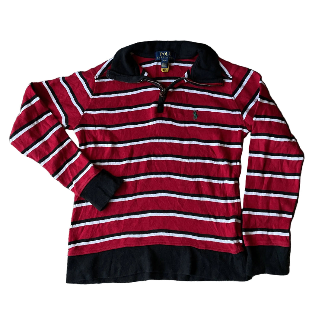 Ralph Lauren Striped Quarter-zip (6-8 yrs)