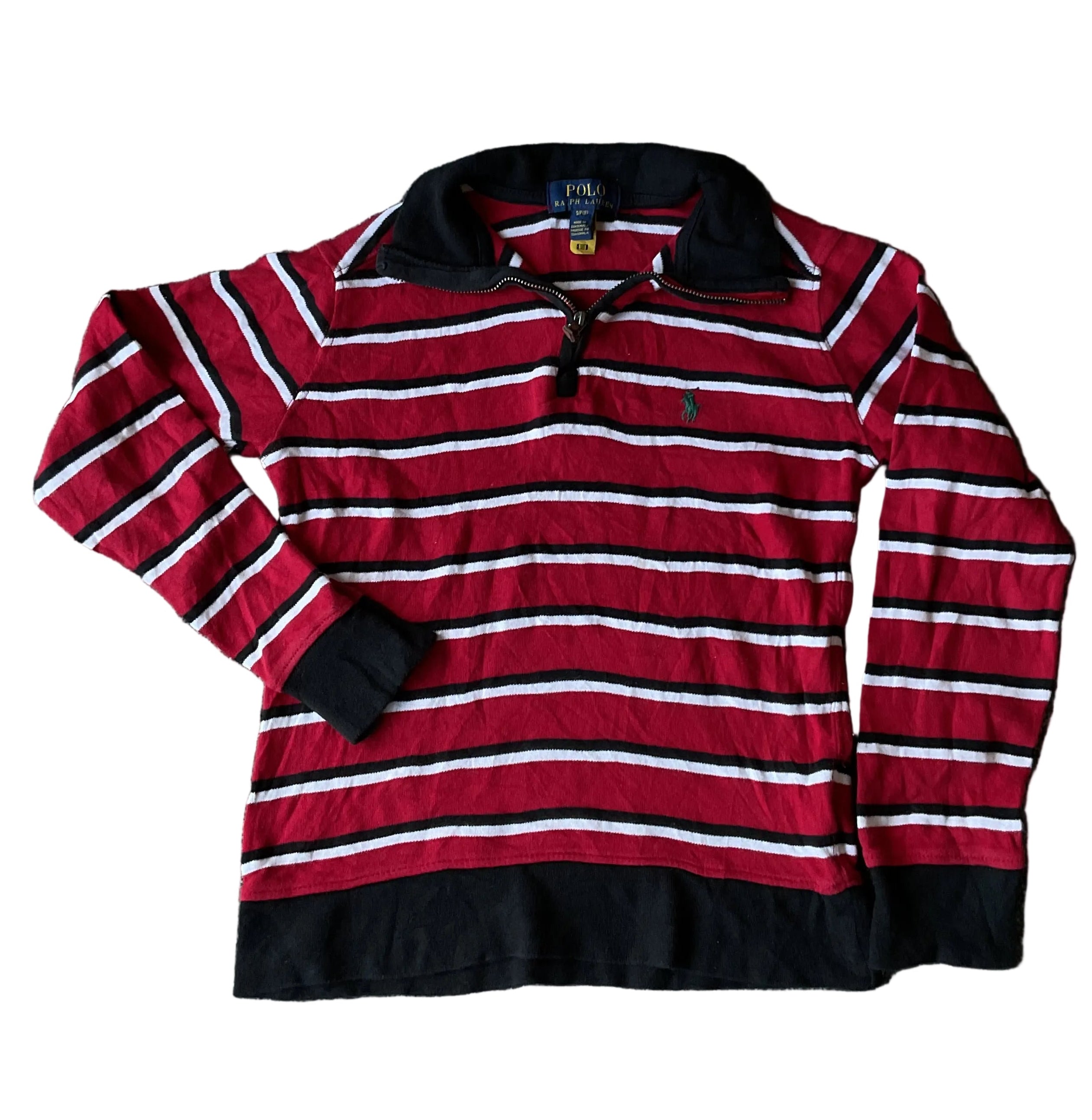 Ralph Lauren Striped Quarter-zip (6-8 yrs)