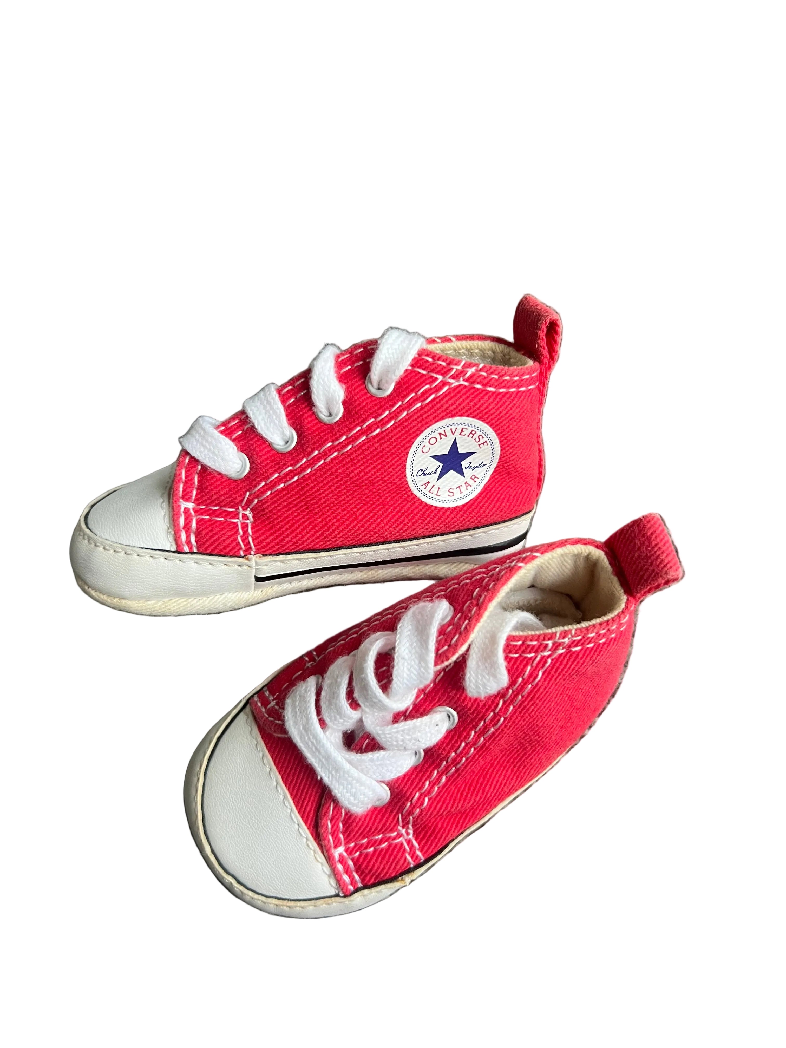 Red Baby Crib Converse