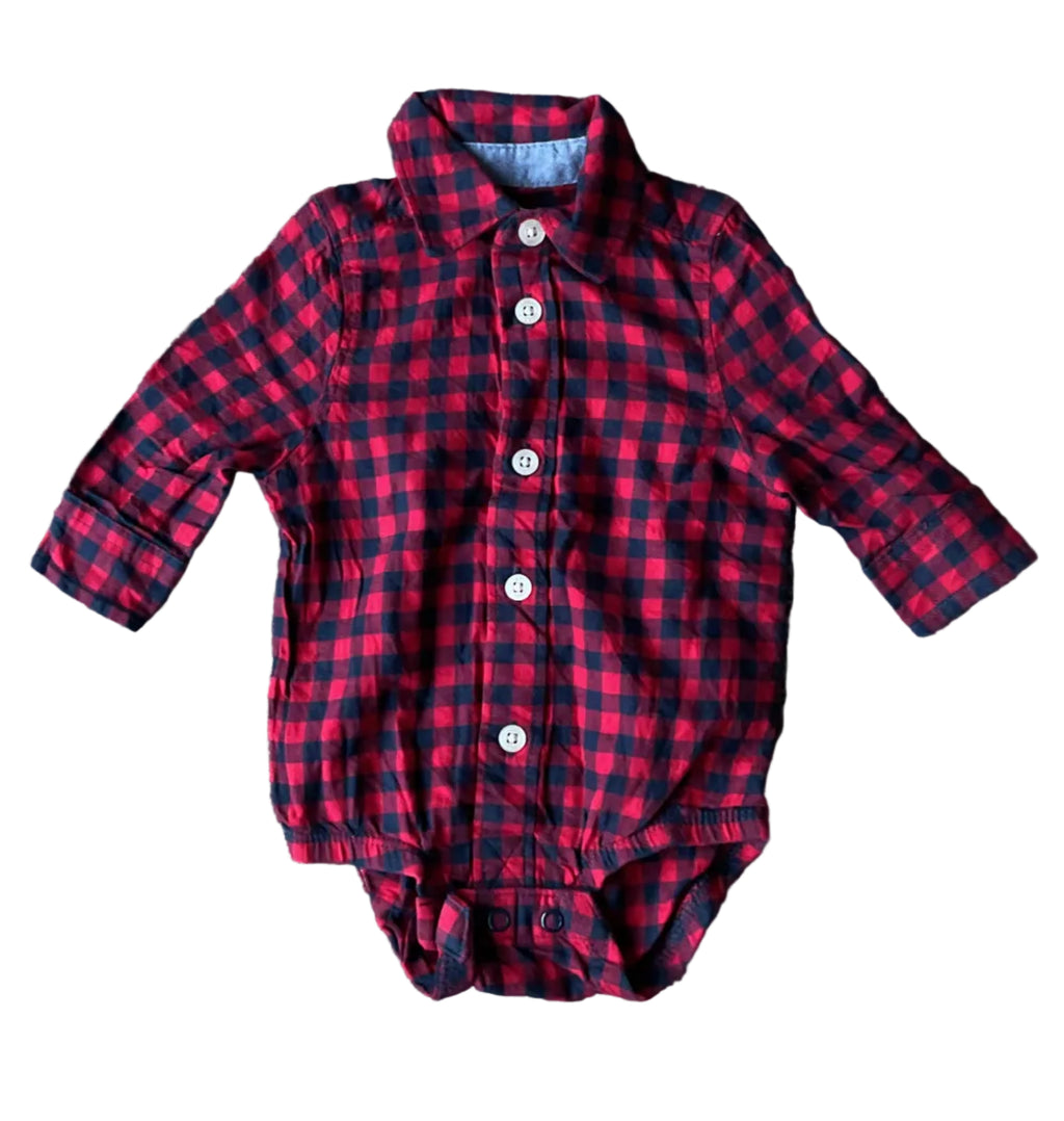 Oshkosh Plaid Bodysuit