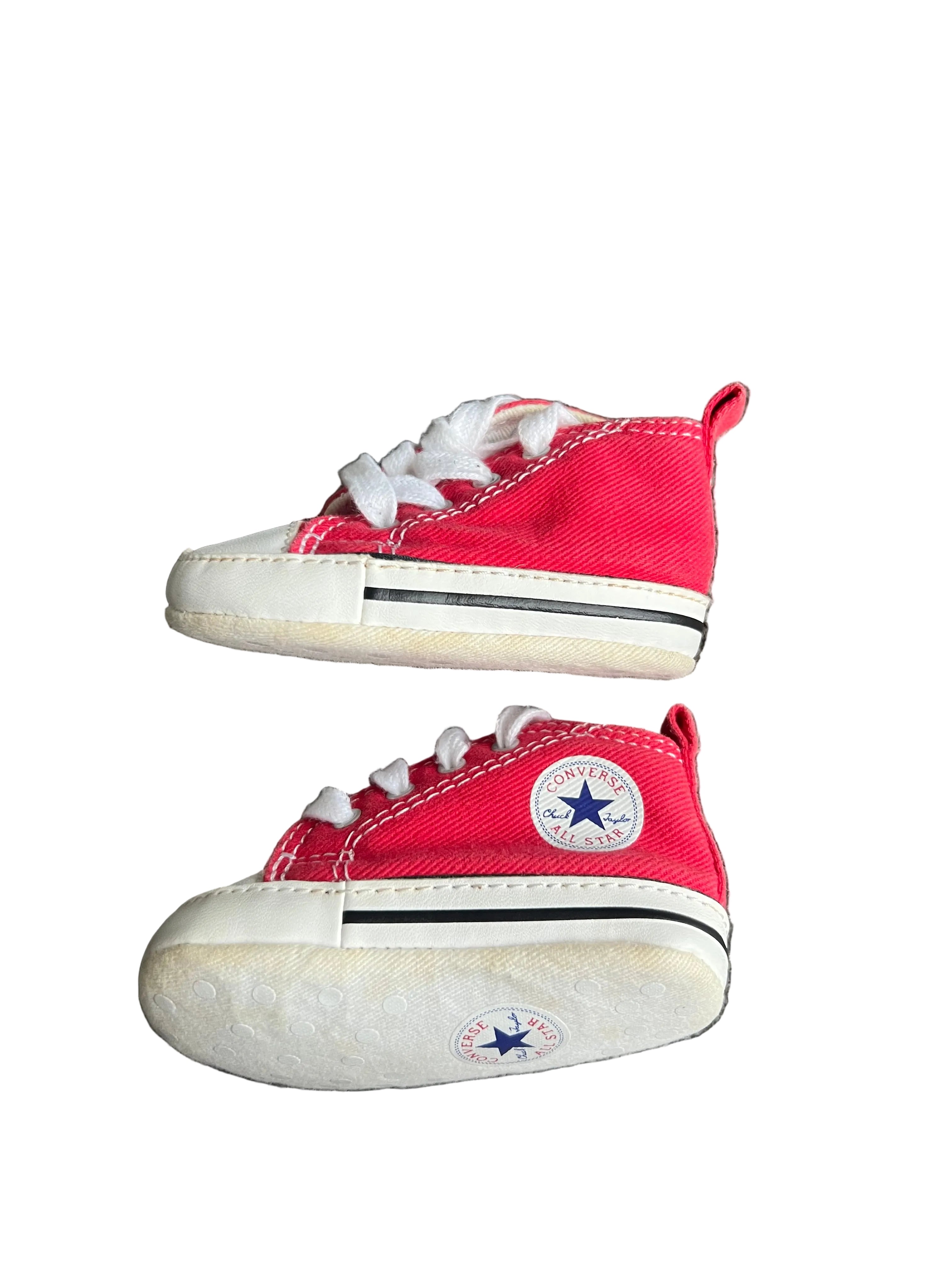 Red Baby Crib Converse