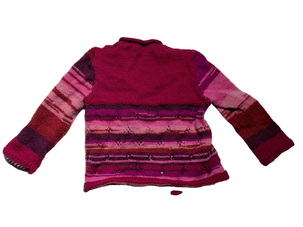 Pink and Red Sweater (size 3-5 years)
