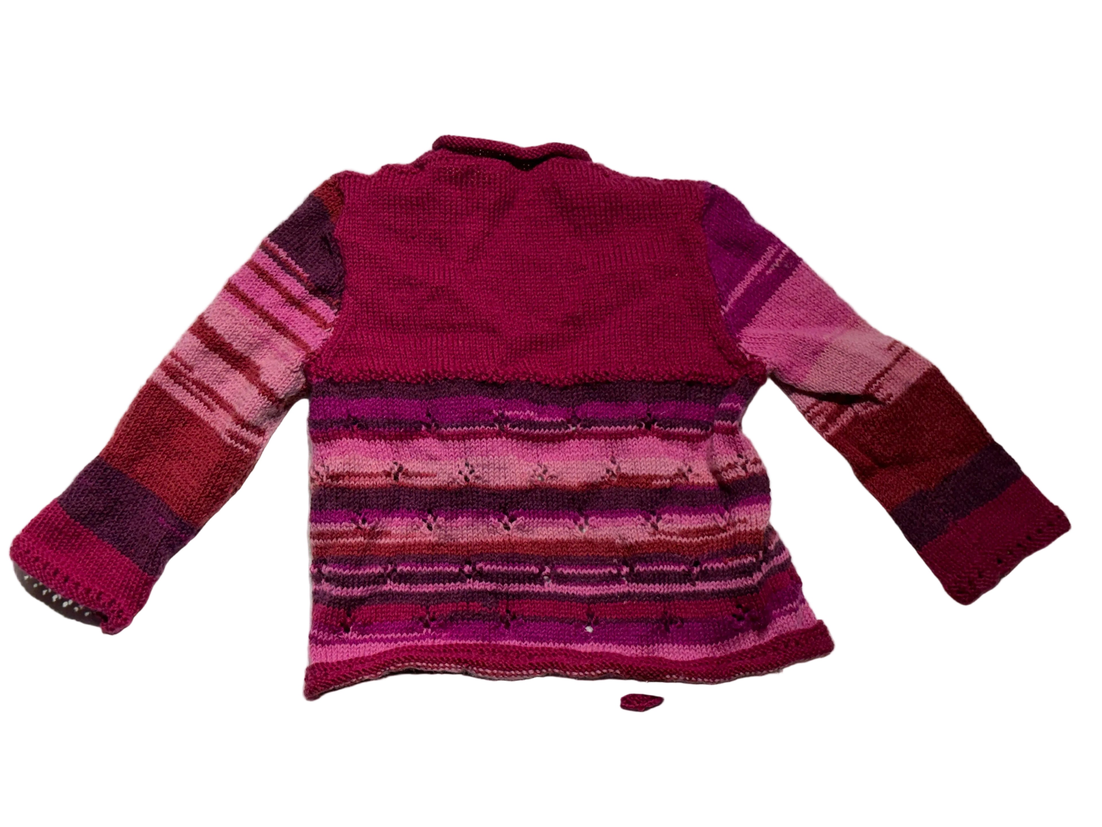 Pink and Red Sweater (size 3-5 years)
