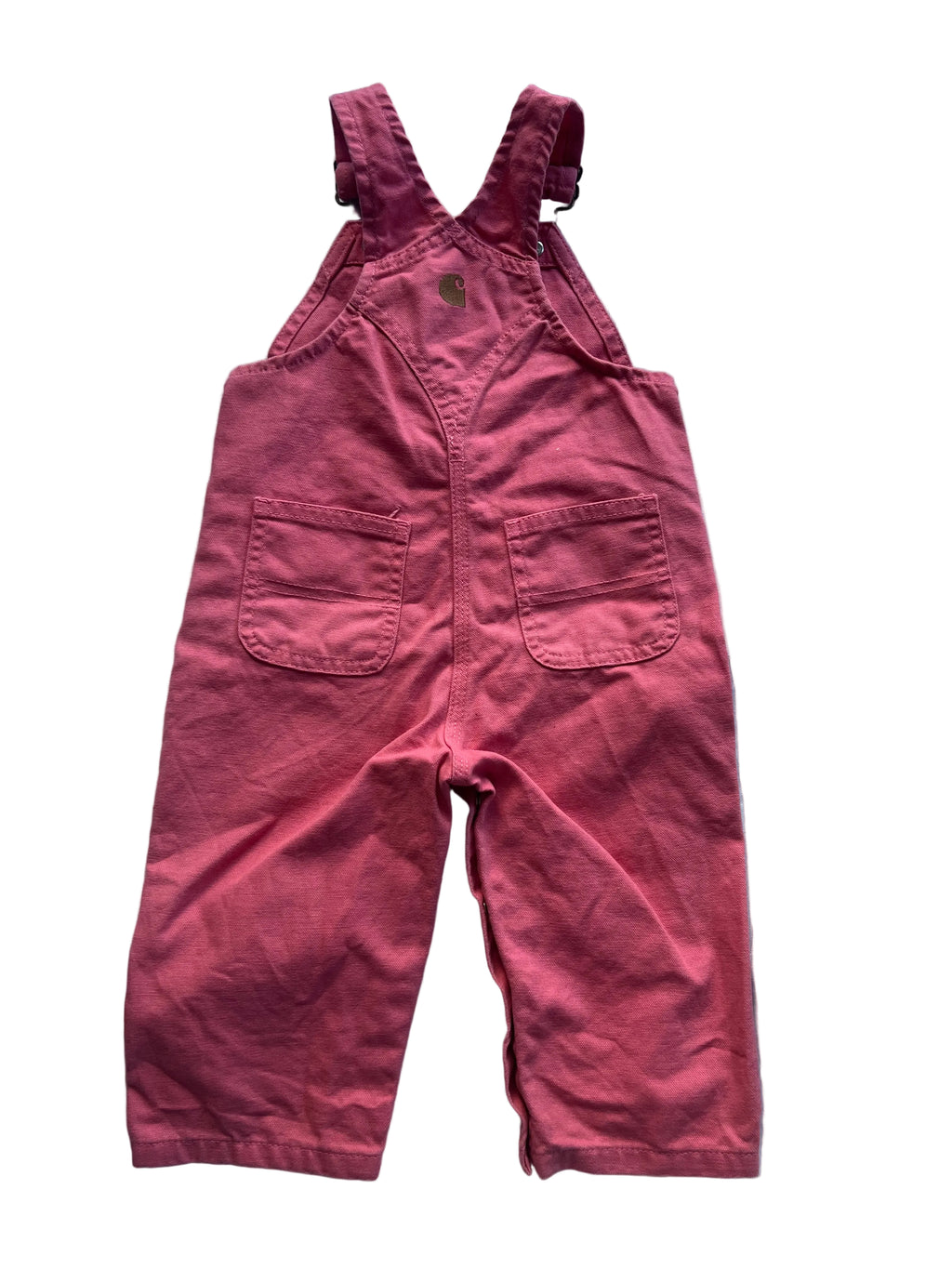 Pink Carhartt Overalls (12m)