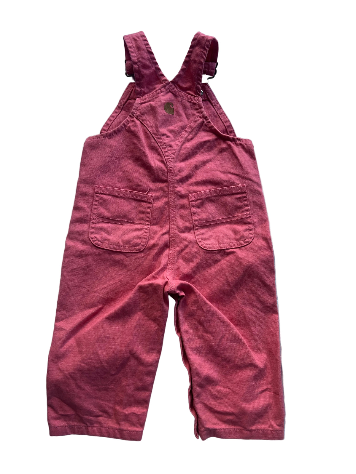 Pink Carhartt Overalls (12m)