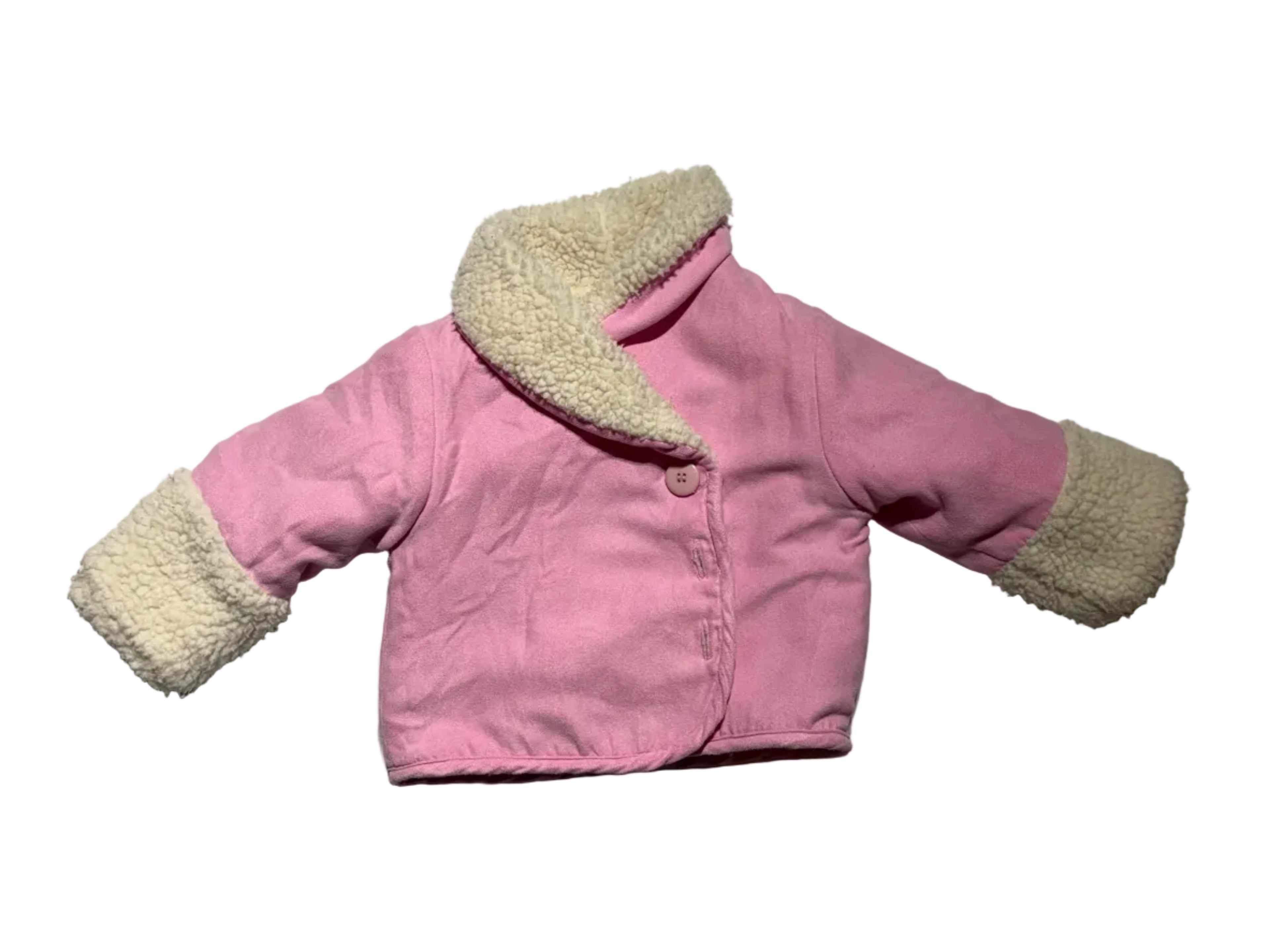 Pink Sherpa Lined Jacket (size 1)