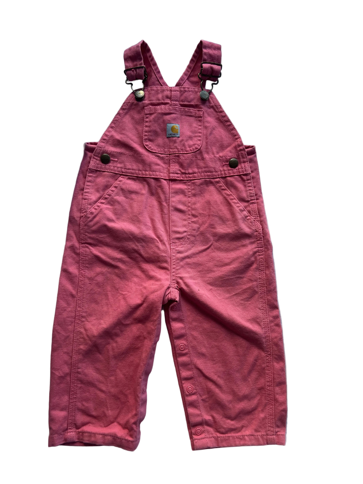 Pink Carhartt Overalls (12m)
