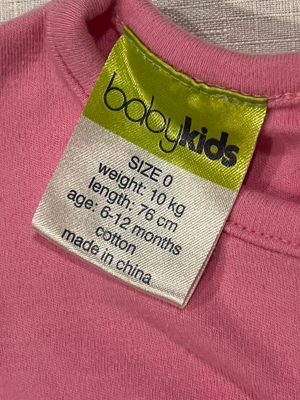 Vintage Y2K Pink 'BabyKids' Tank (size 0)