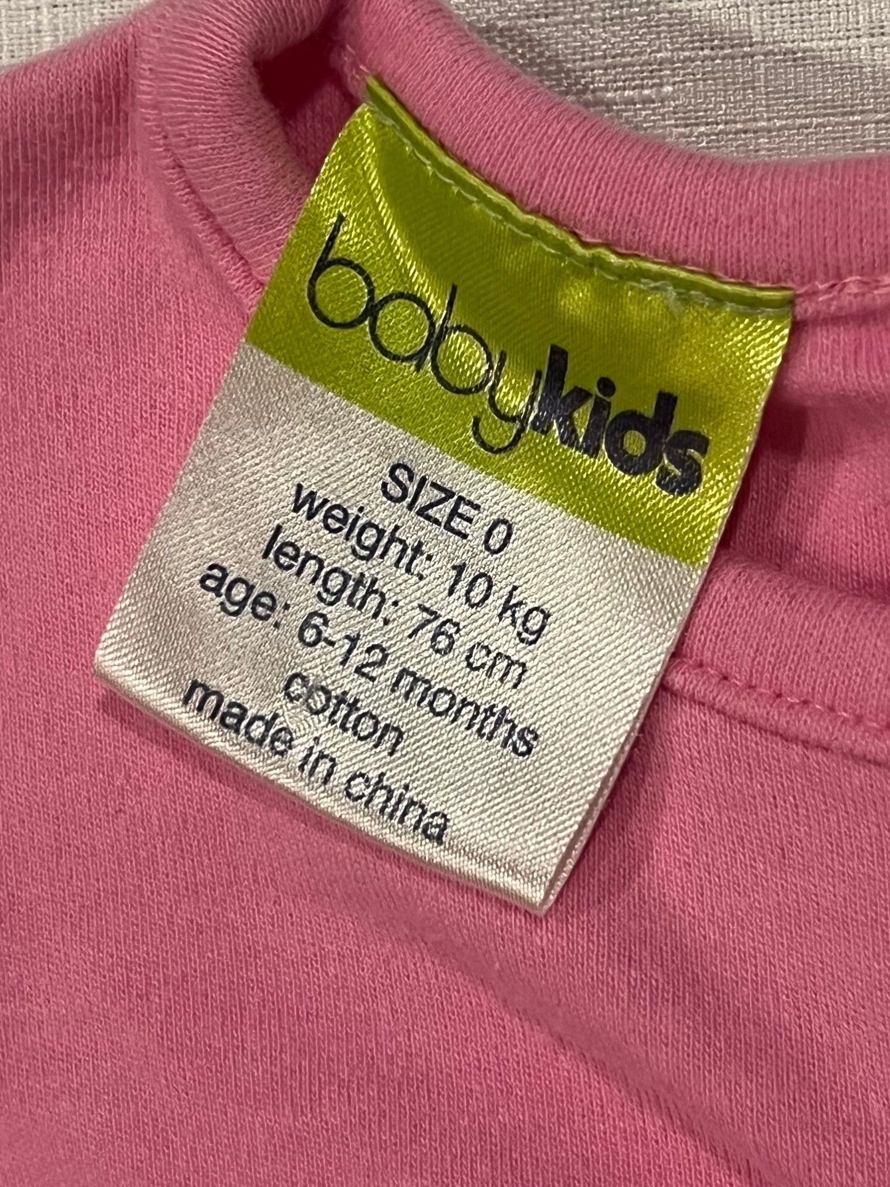 Vintage Y2K Pink 'BabyKids' Tank (size 0)