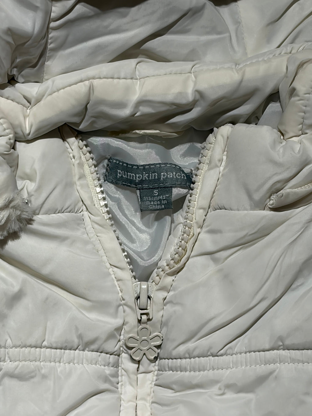 Pumpkin Patch Fur Puffer Jacket (size 5)