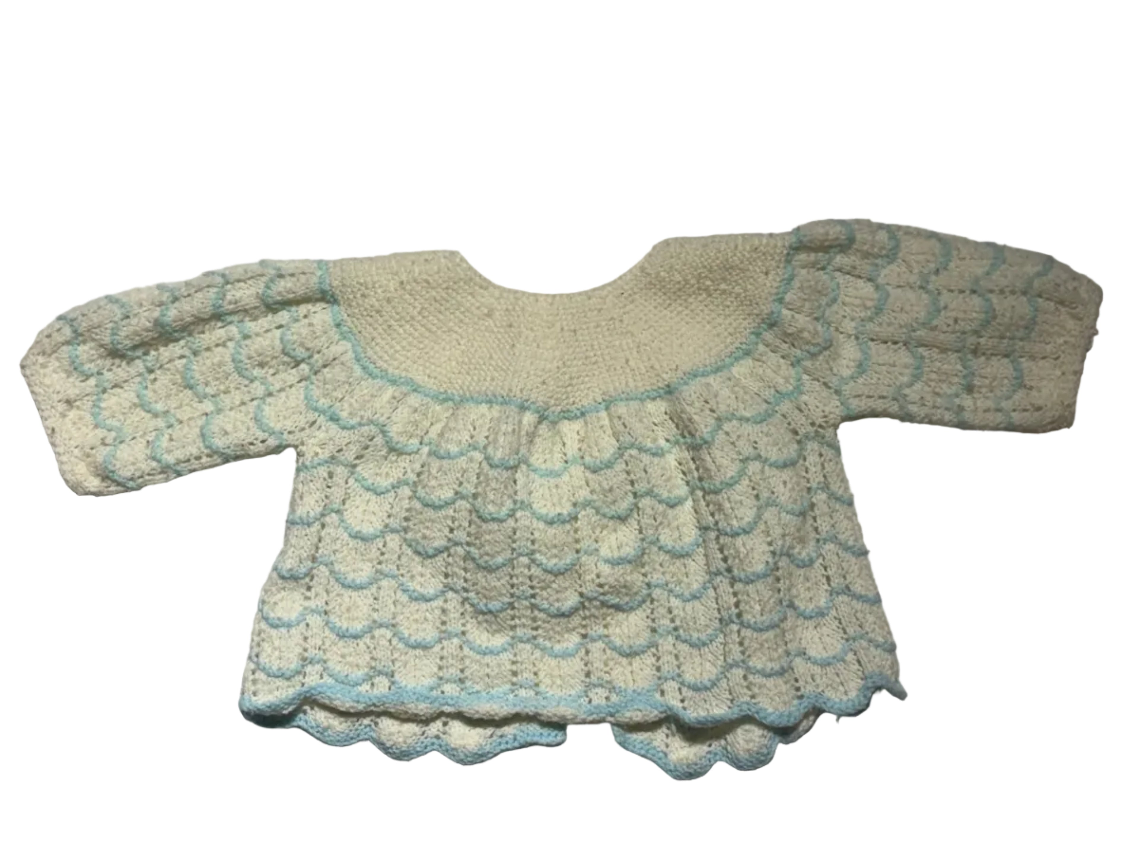 Sweet Scalloped Knitted Cardigan
