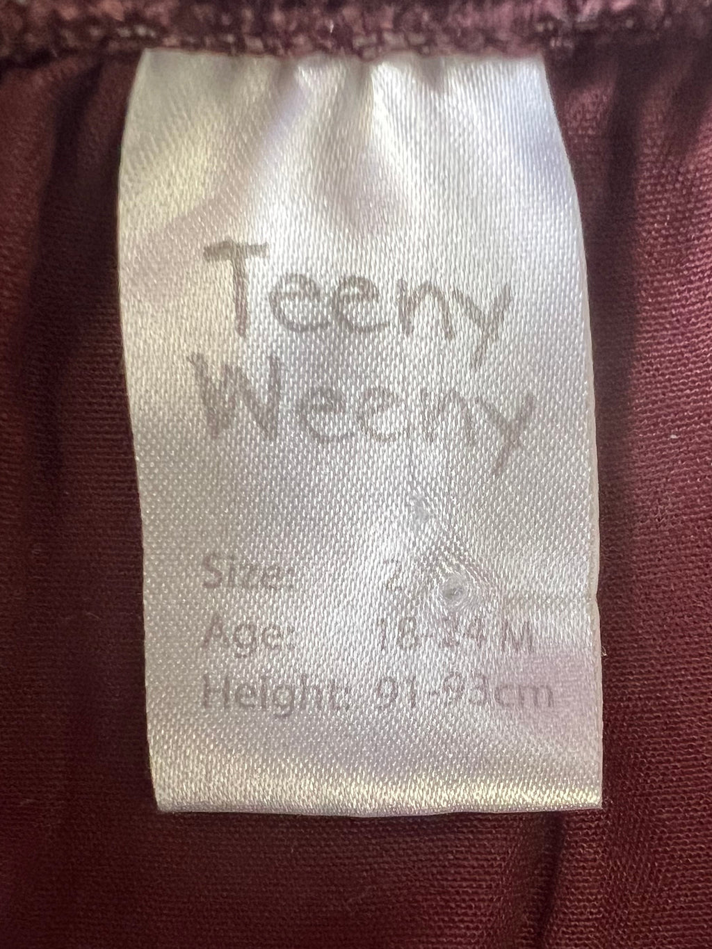 Teeny Weeny Bear Overalls (size 2)