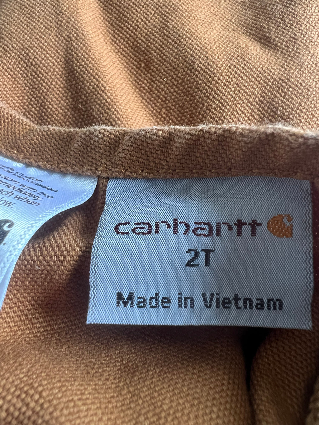 Tan Carhartt Overalls (2T)