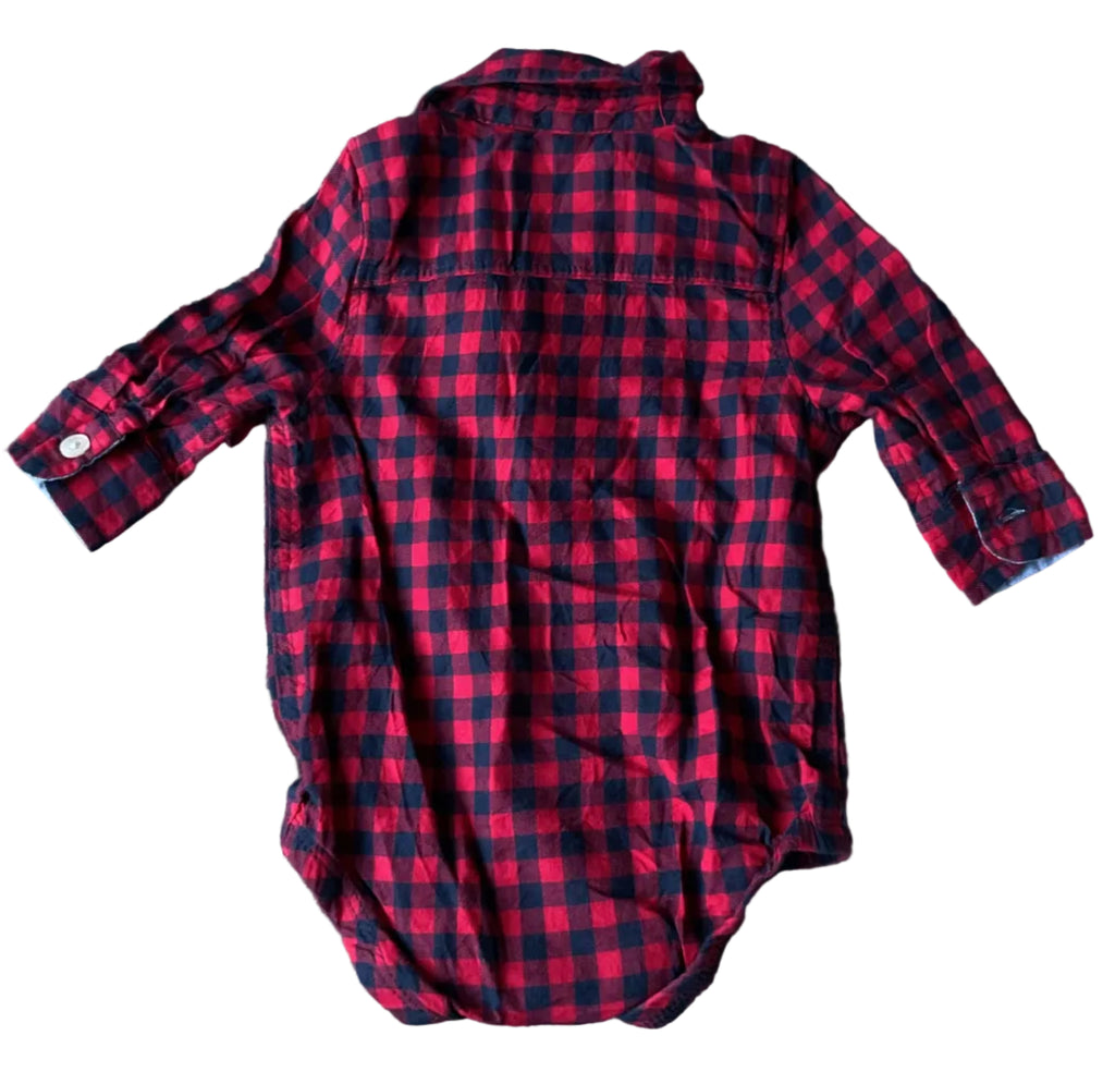 Oshkosh Plaid Bodysuit