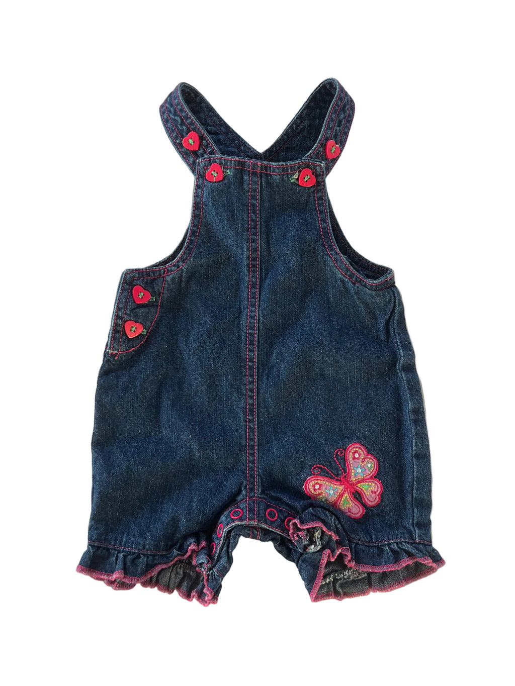 Vintage Wooliesbabes Shortalls (1-3m)
