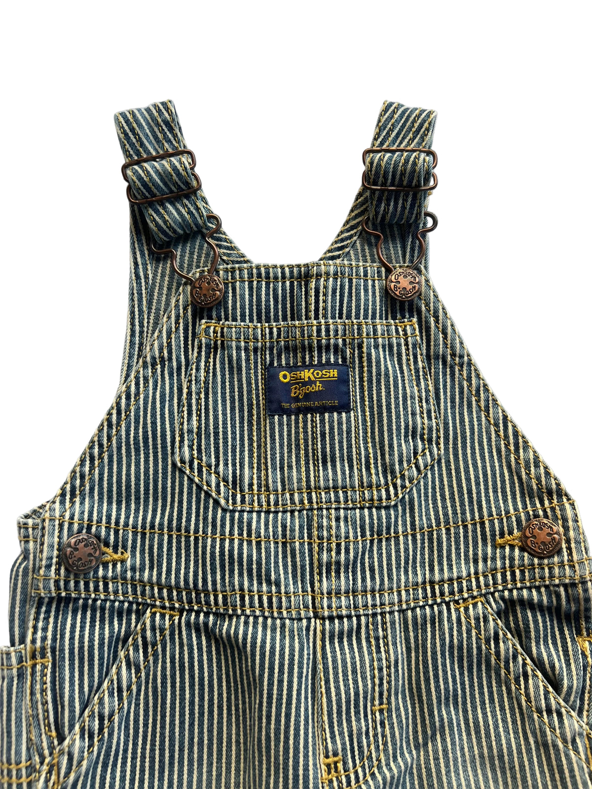 Vintage Oshkosh Pinstripe Overalls (6m)