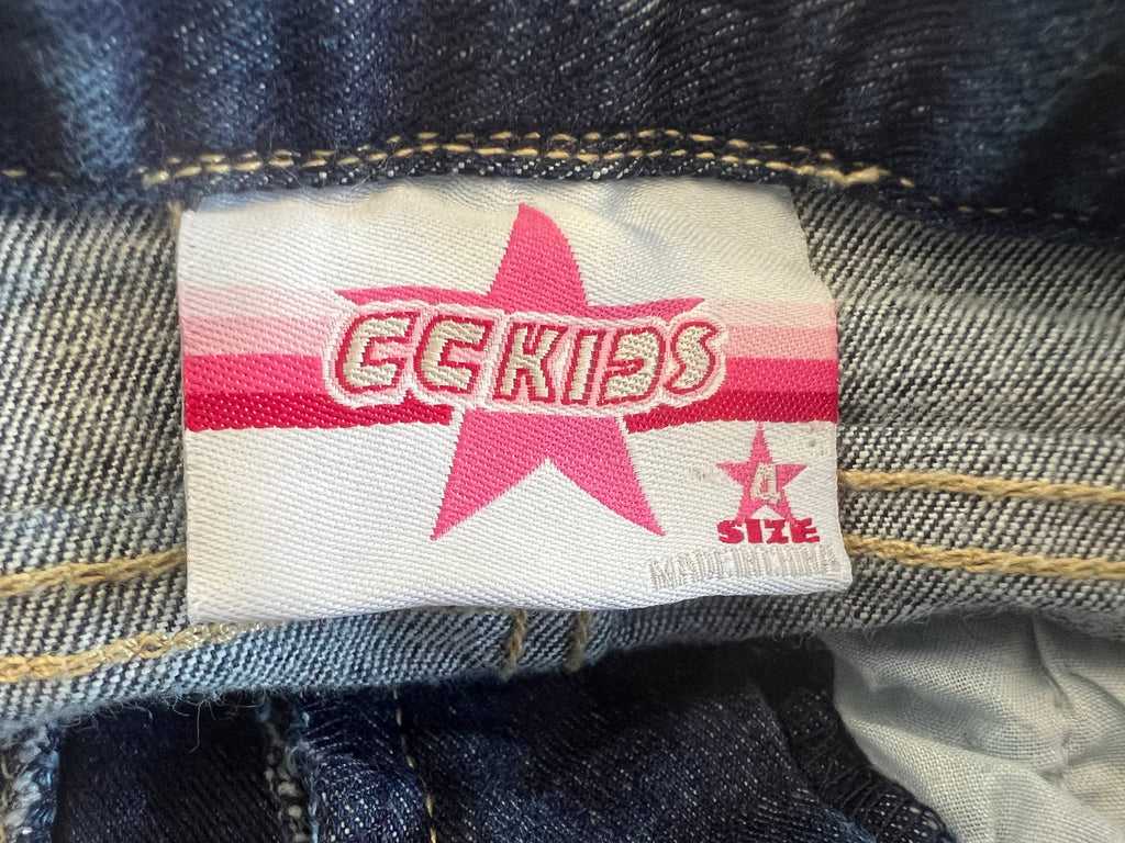 Y2K CC Kids Patchwork Jeans (size 4)