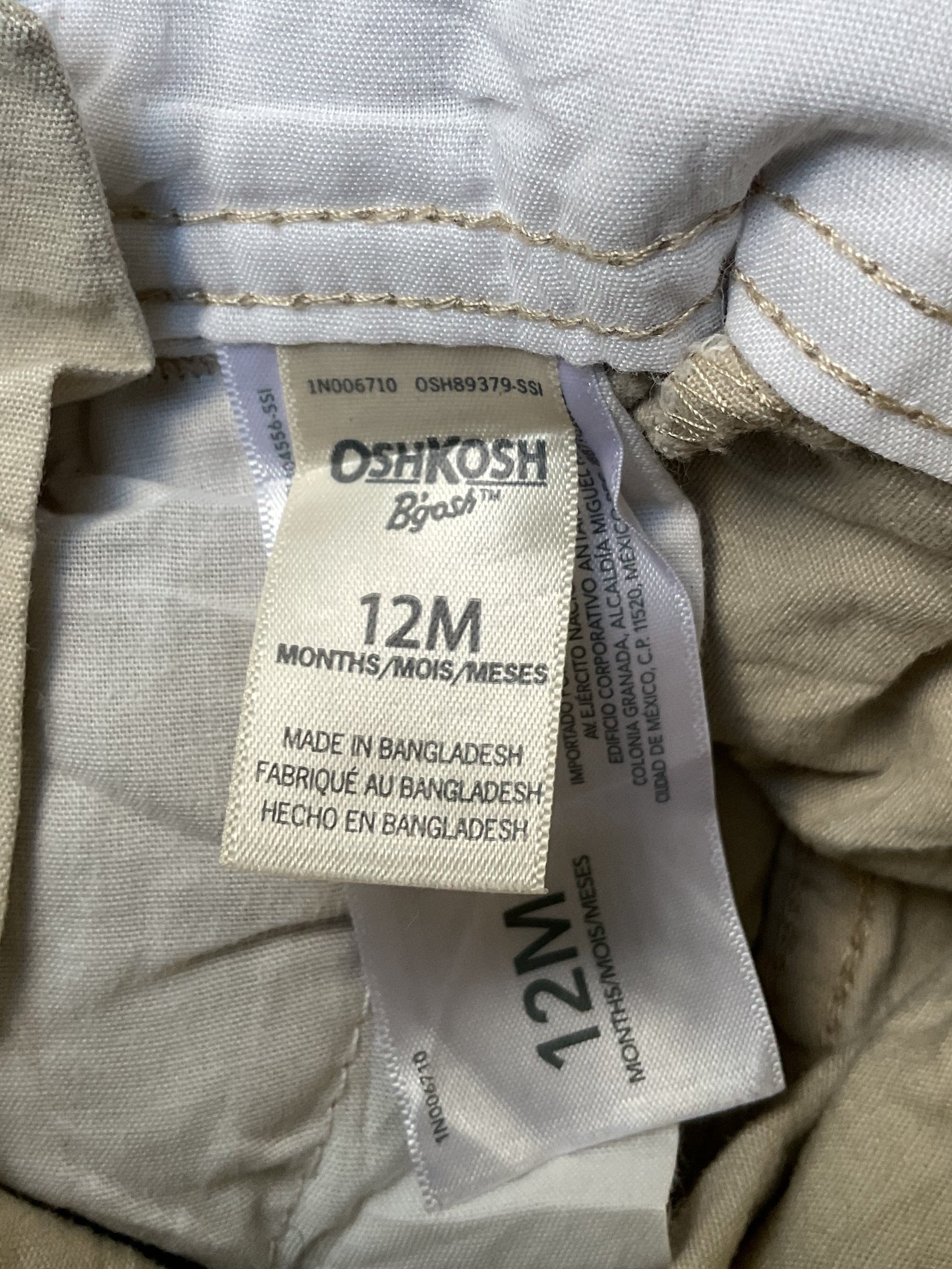 Oshkosh Cargo Overalls (12m)