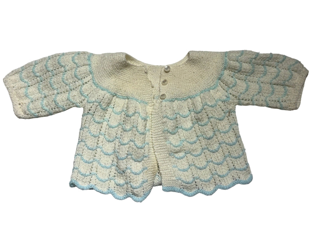 Sweet Scalloped Knitted Cardigan