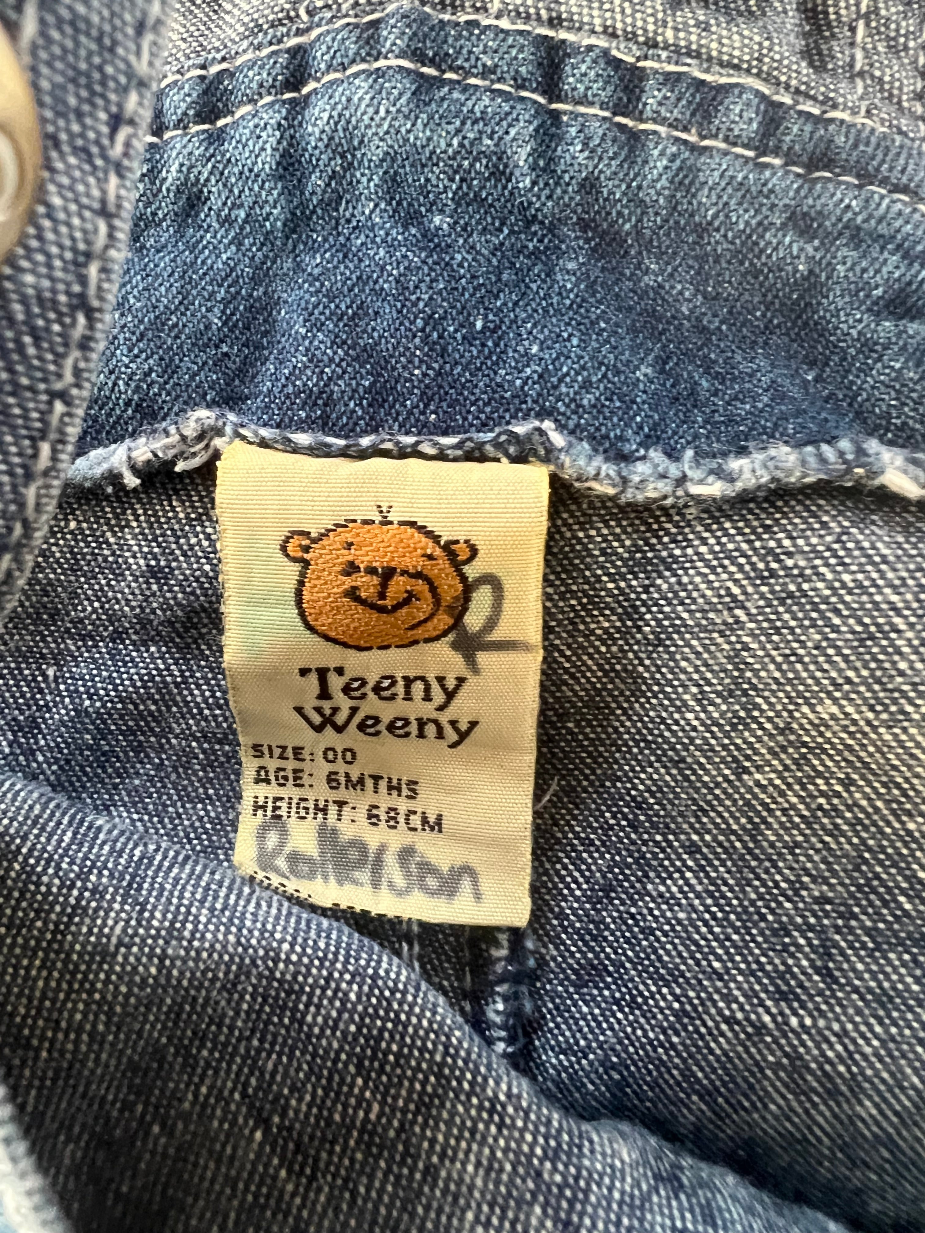 Vintage Teeny Weeny Overalls (00/6m)